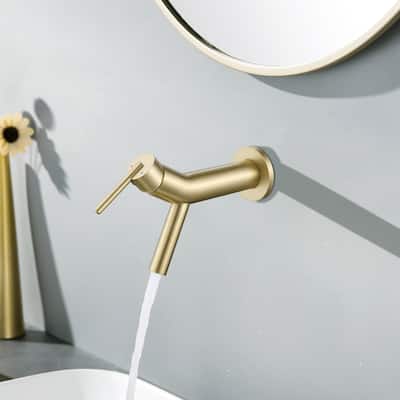 Rbrohant Wall Mounted Faucet Single-handle Bathroom Faucet