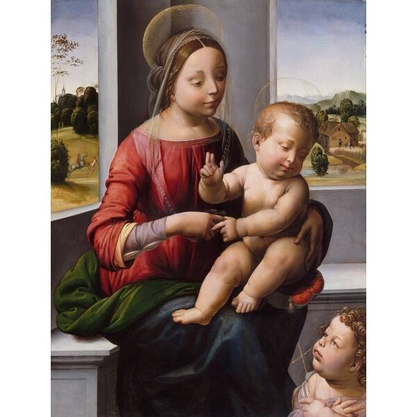 Shop Madonna And Child With The Young St John The Baptist Fine Art