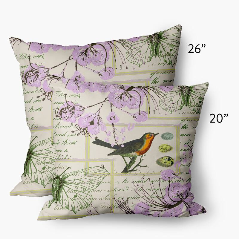 Singing Bird Decorative Throw Pillow