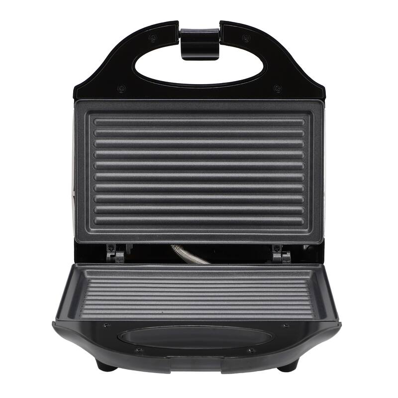 Electric Compact Non-Stick Plate Cool-Touch Handle Indicator Lights Sandwich Maker