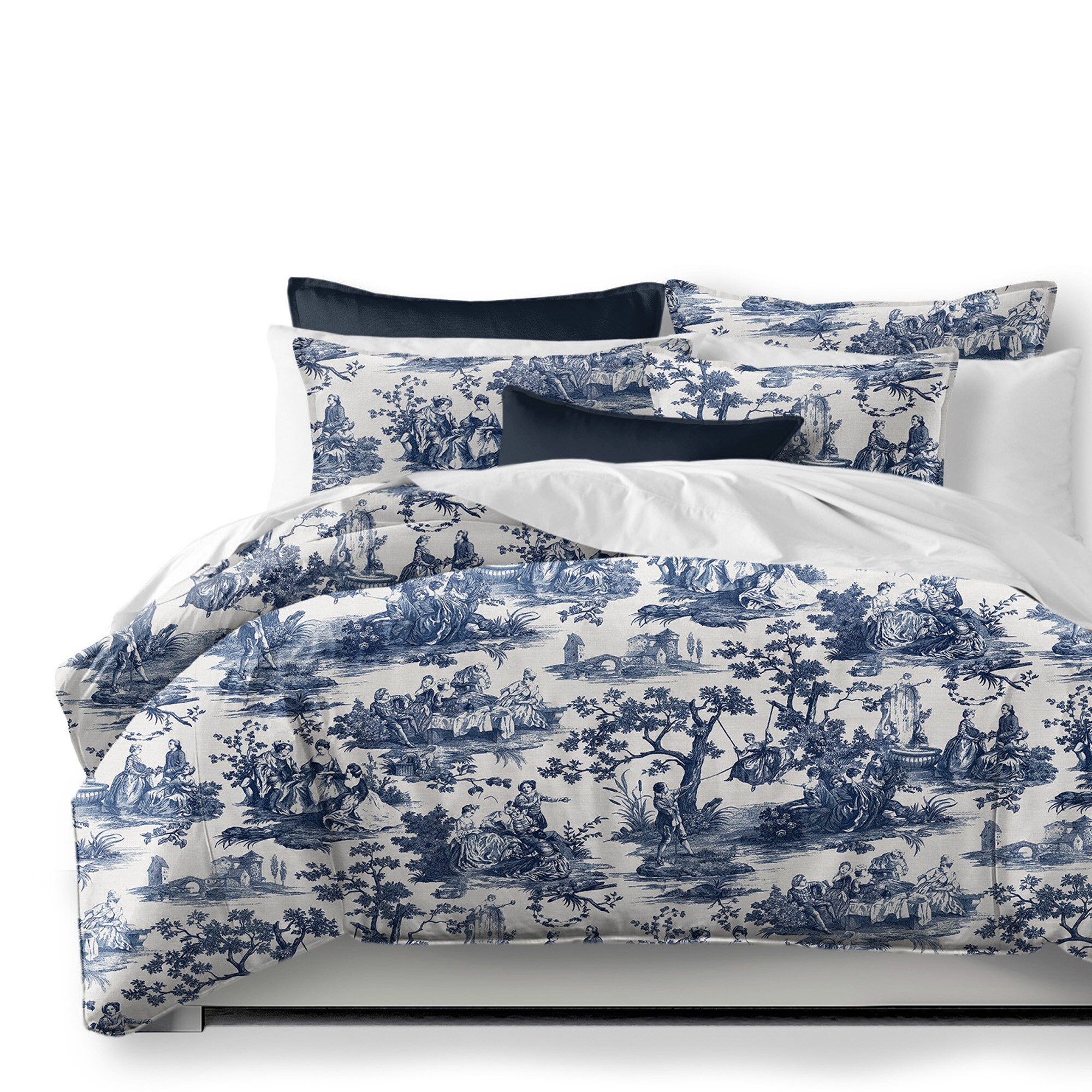 Malaika Blue Coverlet and Pillow Sham(s) Set - Overstock - 36155969
