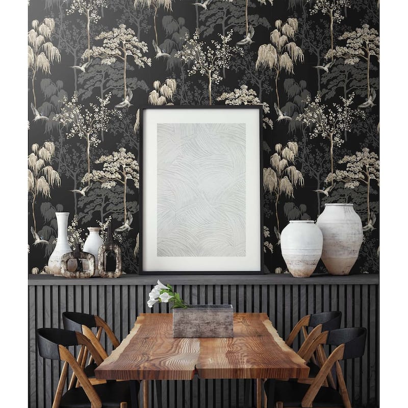 Arthouse Bird Garden Peel and Stick Wallpaper