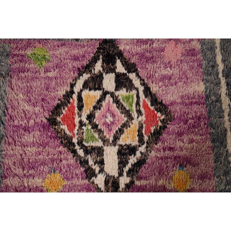 Geometric Moroccan Oriental Area Rug Handmade Tribal Wool Carpet - 8'5" x 12'9"