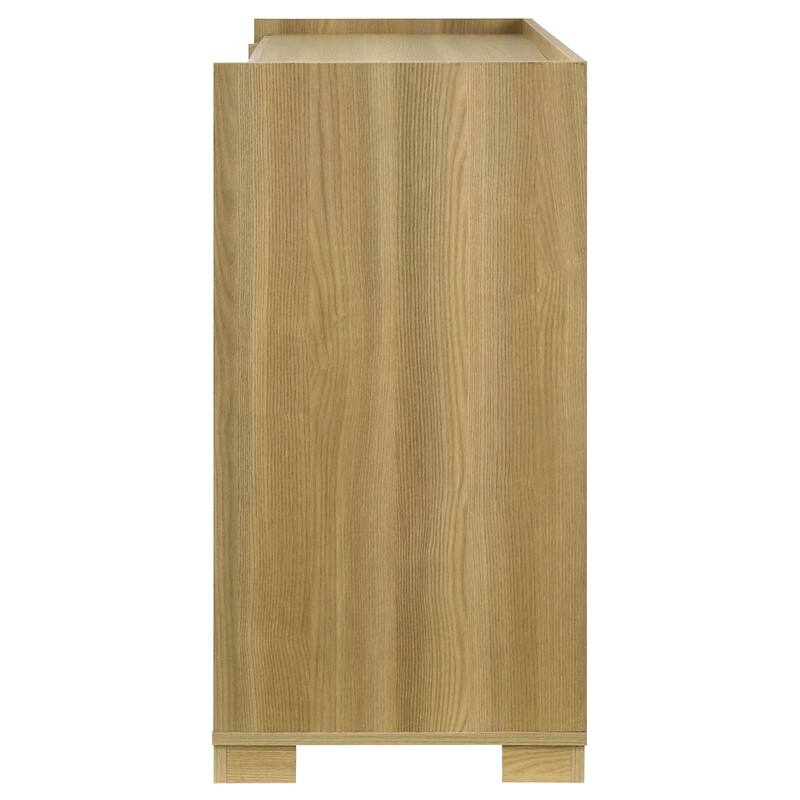 Hyland 6-drawer Dresser with Mirror Natural