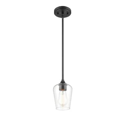 Millennium Lighting Ashford 1 Light Mini-Pendant in Multiple Finishes with a Clear Glass Shade