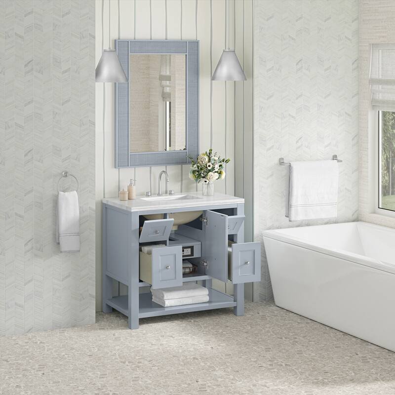 Breckenridge 36" Single Vanity, Serenity Blue - 36