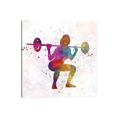 iCanvas "Body Buiding Woman" by Paul Rommer Canvas Print