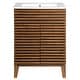 Modway Walnut Grain Vanity with Ceramic Basin - Bed Bath & Beyond ...