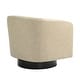 preview thumbnail 137 of 186, Modern Upholstered Barrel Chair Swivel Accent Chair for Living Room