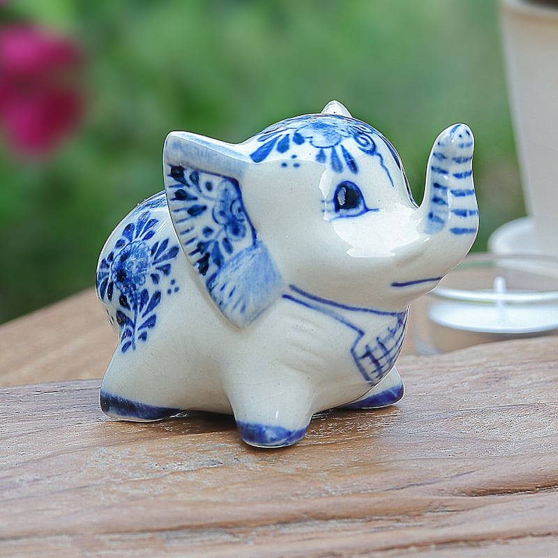 Novica Handmade Little Joy Ceramic Statuette