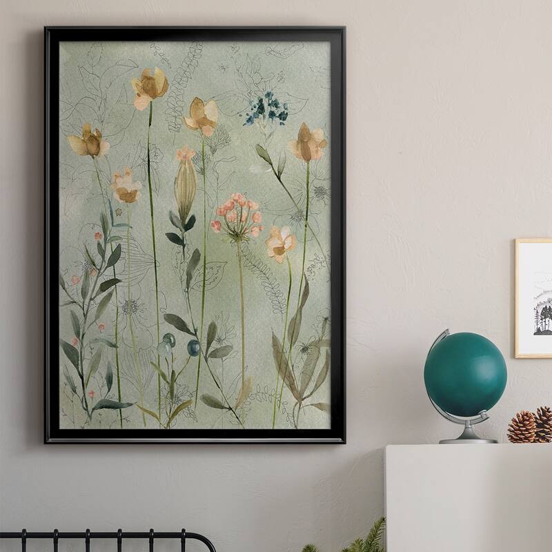 Botanical Sketchbook Premium Framed Print - Ready to Hang