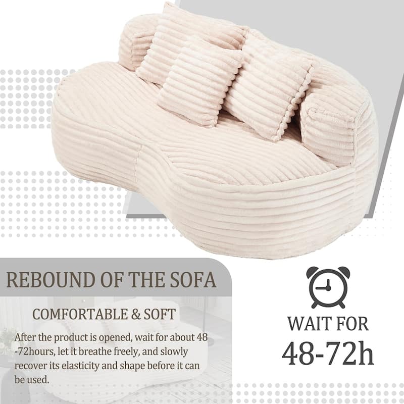 Comfort Lounger High Back Bean Bag Chair