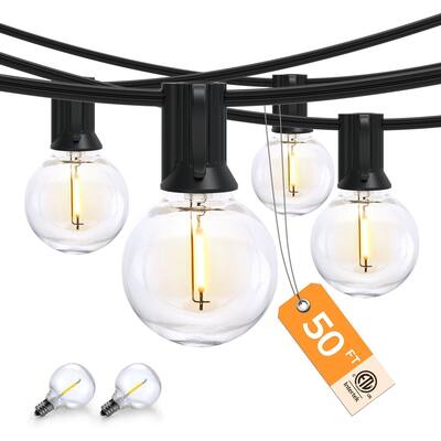 String LightsGlobe Patio Lights with Shatterproof LED Bulbs - 2 Pack