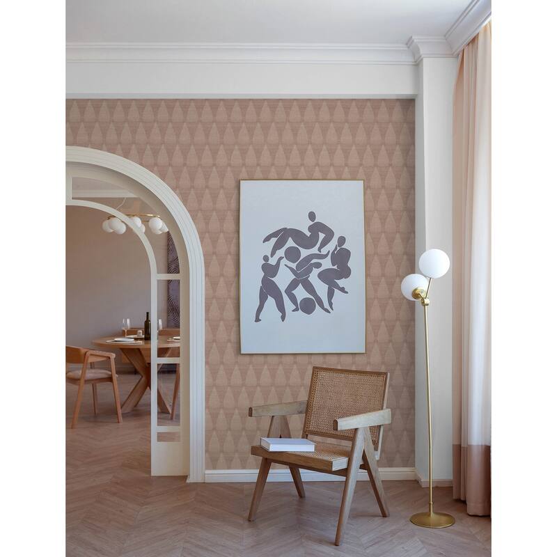 A-Street Prints Mirko Rust Ogee Wallpaper