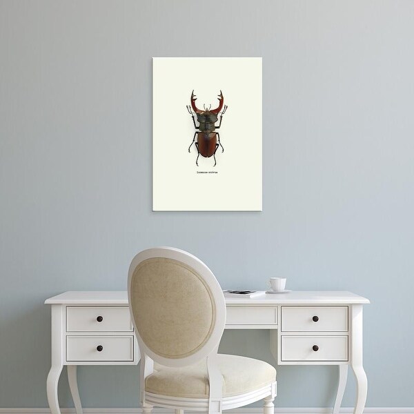 Easy Art Prints GraphINC's 'Beetle Red' Premium Canvas Art