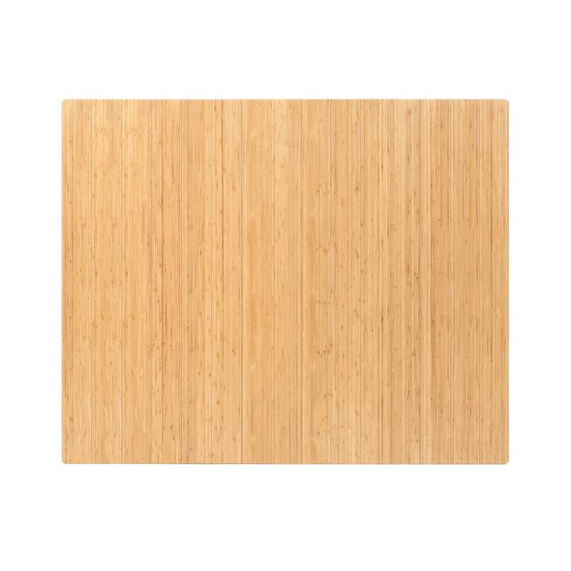 Eco Bamboo Deluxe Rectangular Natural Chair Mat (60 x 48)