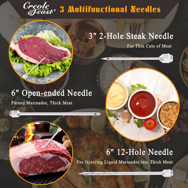 Creole Feast 2-oz Meat Injector Syringe Kit