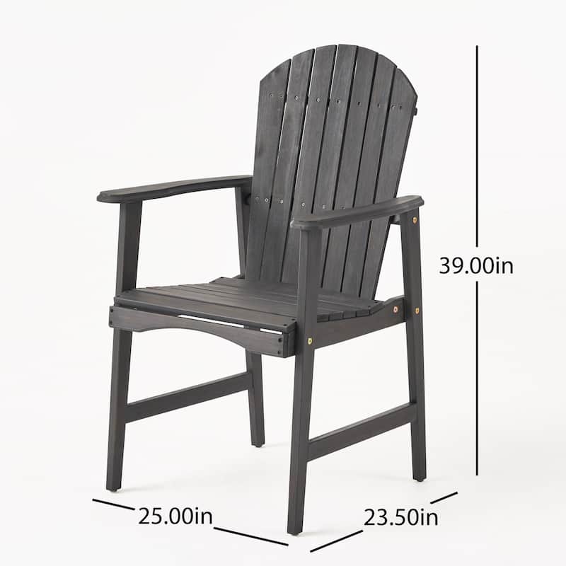 Classic 2 Piece Patio Wooden Adirondack Chairs for Multiple Scenarios