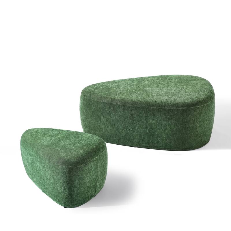Oversized Triangle Cocktail Ottoman (Set of 2)