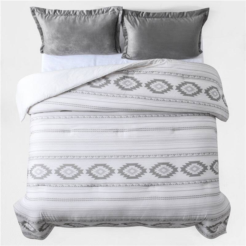 Paseo Road Free Spirit Southwestern Bedding Aztec 4 Piece Comforter Set with Bed Skirt and Shams