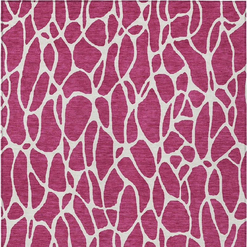 HomeRoots Geometric Transitional Rectangle Outdoor Rug