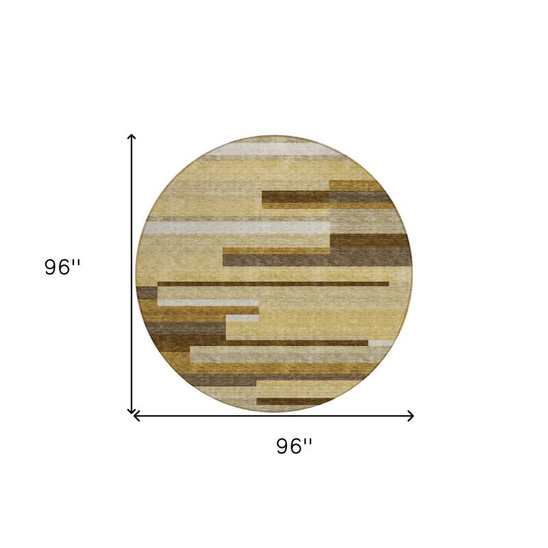 HomeRoots Striped Transitional Rectangle Outdoor Rug
