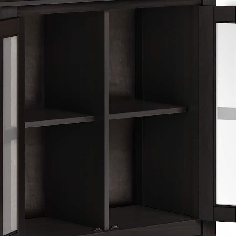 WYNDENHALL Stratford SOLID WOOD 30 inch Wide Low Storage Cabinet - 30"w x 14"d x 31" h