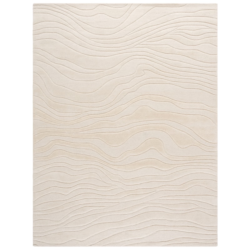 SAFAVIEH Handmade Rodeo Drive Jayde Mid-Century Modern Wool Rug - 10' x 14' - Ivory