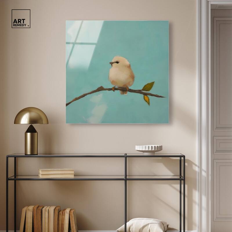 Azure Avian Acrylic by Art Remedy, Ready to Hang