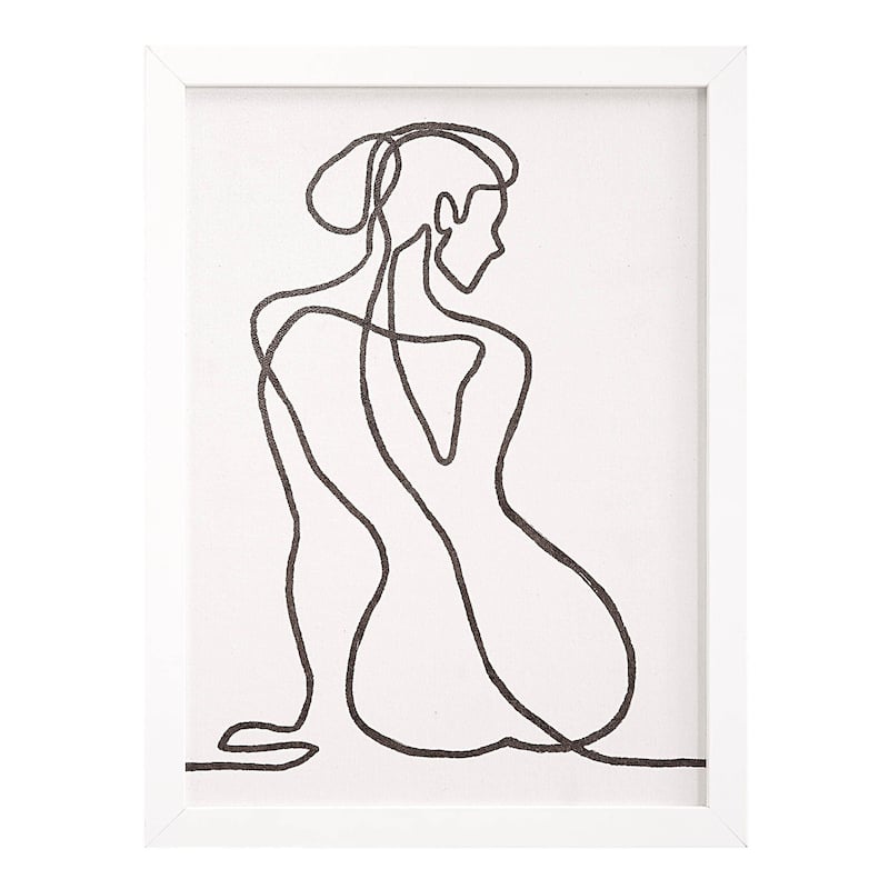 Renwil Priyanka Canvas 7-Piece Wall Art with White Frame