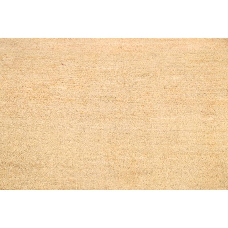 Solid Contemporary Gabbeh Persian Area Rug Wool Handmade Carpet - 1'8" x 1'10" Square