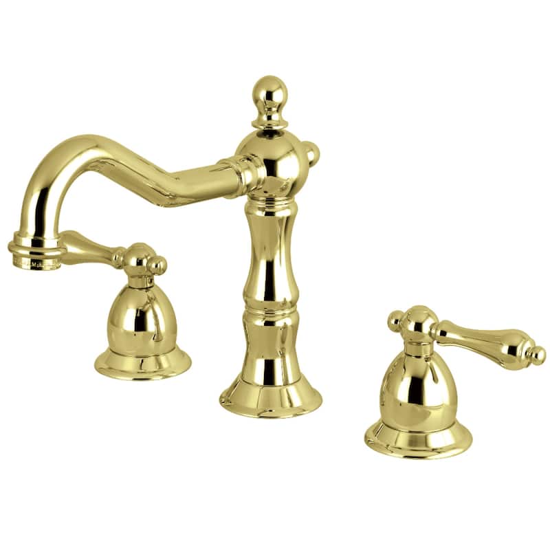 Kingston Brass Heritage 8 in. Widespread Bathroom Faucet - Polished Brass