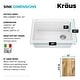 preview thumbnail 69 of 146, KRAUS Bellucci Workstation Topmount Drop-in Granite Kitchen Sink
