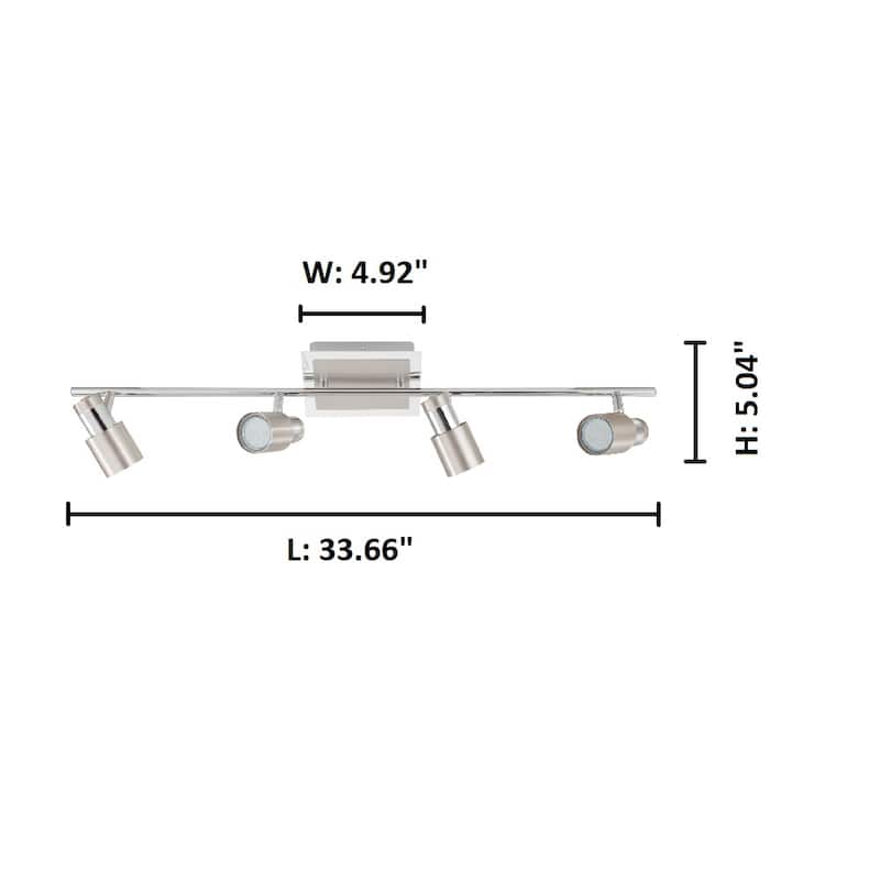 Eglo Davida 2 Chrome 4-Light Track Light