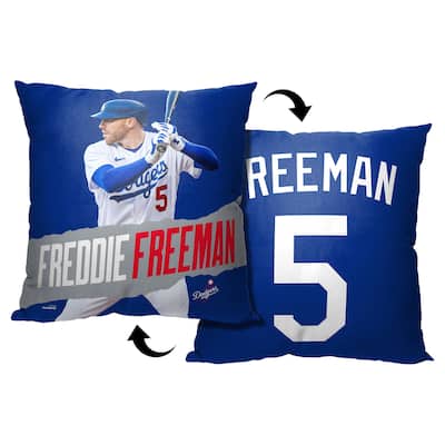 MLB Player Los Angeles Dodgers Freddie Freeman 18 Inch Throw Pillow