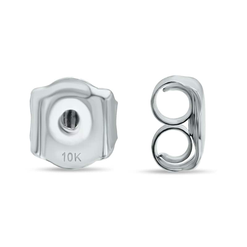 Marquee 1/8 Carat TW Diamond Love Knot Earrings in 10K White Gold