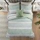 preview thumbnail 3 of 7, 4 Piece Seersucker Quilt Set with Throw Pillow - 4 Pieces