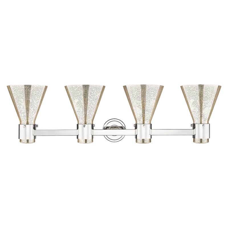 Innovations Lighting 464-4W-G464C-7ME Lawton Cone 4 Light 34" Wide