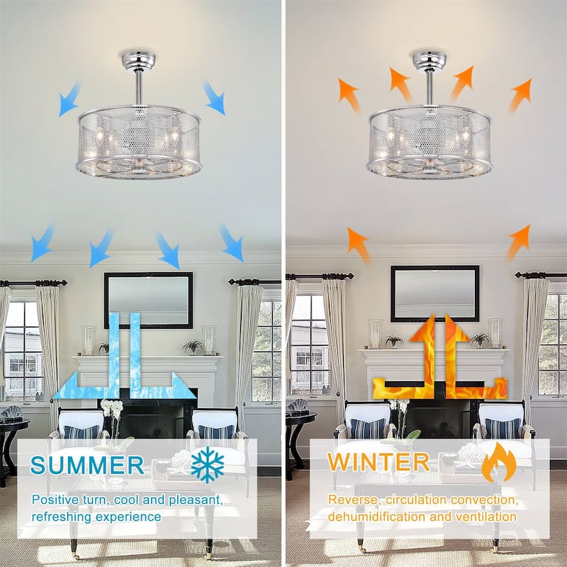 20.4'' Dual Shade Modern Ceiling Fan