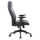 preview thumbnail 8 of 10, Maxwell High-Back Leather Adjustable Executive Office Chair - Ergonomic Swivel Desk with Stainless Steel Lift 350 lb. Limit