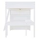 preview thumbnail 16 of 33, Full Size Solid Wood Loft Bed with Desk and Shelf for Kids