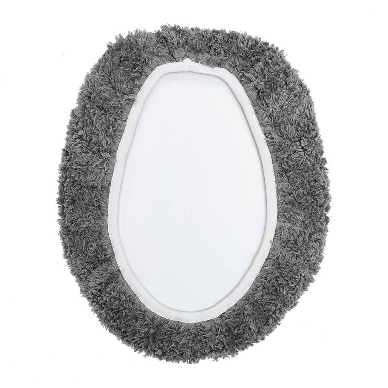 Better Trends 18 x 20 Toilet Lid Cover 100% Cotton Tufted Water Absorbent Machine Washable Lux Collection