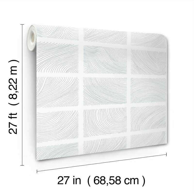 A-Street Prints Bronson Sterling Topography Wallpaper