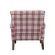 preview thumbnail 5 of 7, Mandan 29.5" Wide Contemporary Upholstered Amchair with Plaid Pattern by HULALA HOME