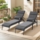 preview thumbnail 26 of 25, Patio Adjustable Chaise Lounge Chair with Cushion and Pillow for Outdoor & Indoor Dark Grey - 2PC