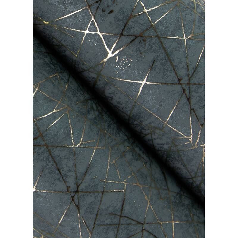 A-Street Prints Bulan Dark Blue Abstract Lines Wallpaper