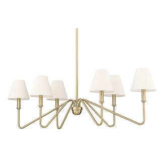 Golden Lighting 3690-LP IL Kennedy 6 Light 42" Wide Chandelier