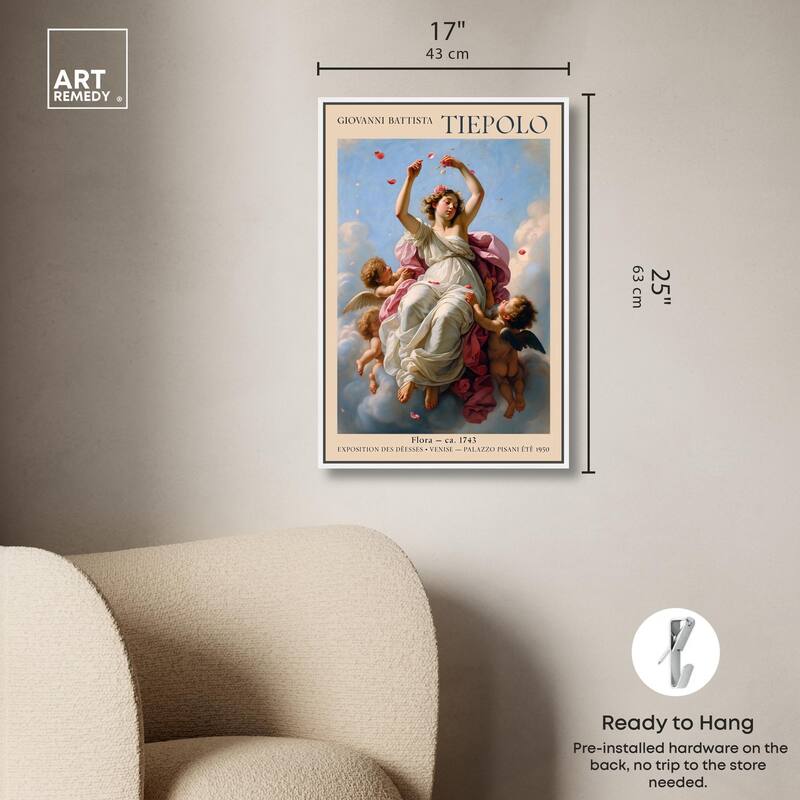 Flora in the Venetian Sky Canvas by Art Remedy