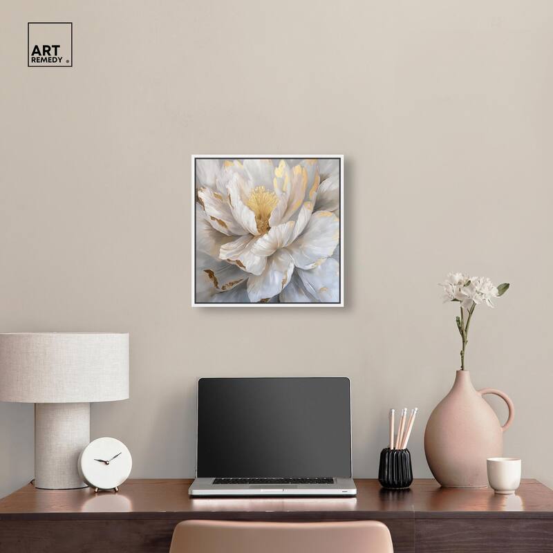Golden Veins of Grace Canvas by Art Remedy