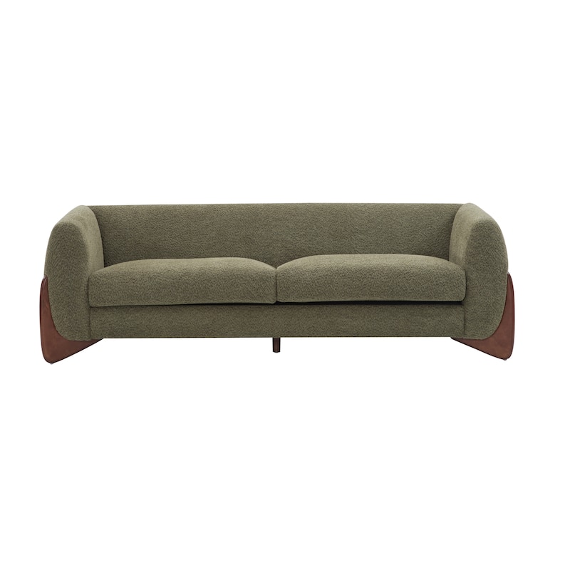 Alma Upholstered Boucle 3-Seat Sofa by Christopher Knight Home